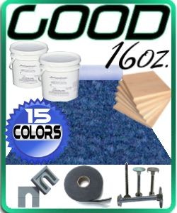 16oz Boat Carpet Decking Kit (8.5' W x 25' L)