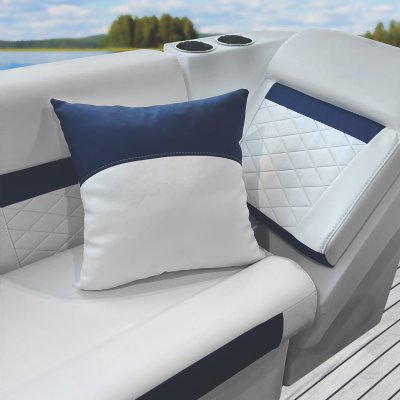 Durable pontoon throw pillows