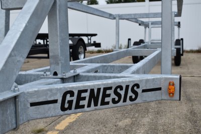 genesis scissor lift pontoon trailers